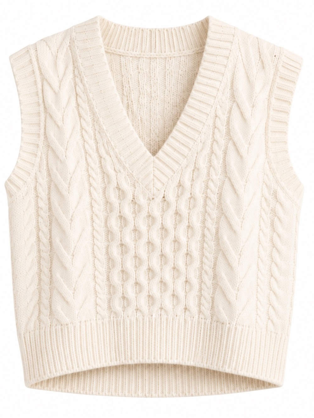 NWT Aritzia Babaton Cable Knit Cropped Sweater Vest